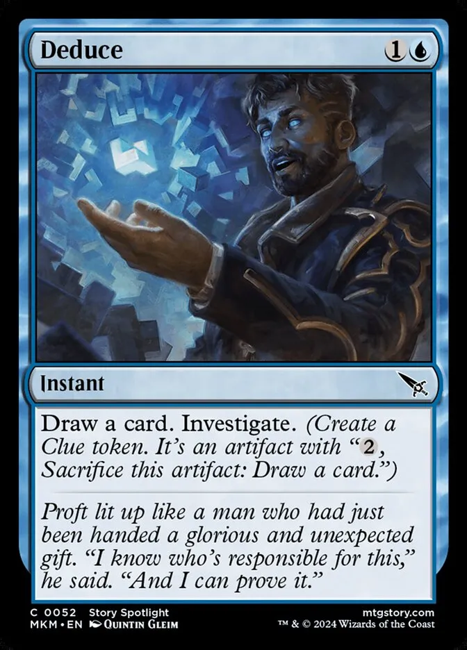 2024 Murders at Karlov Manor Deduce [Foil] common #52 common card image
