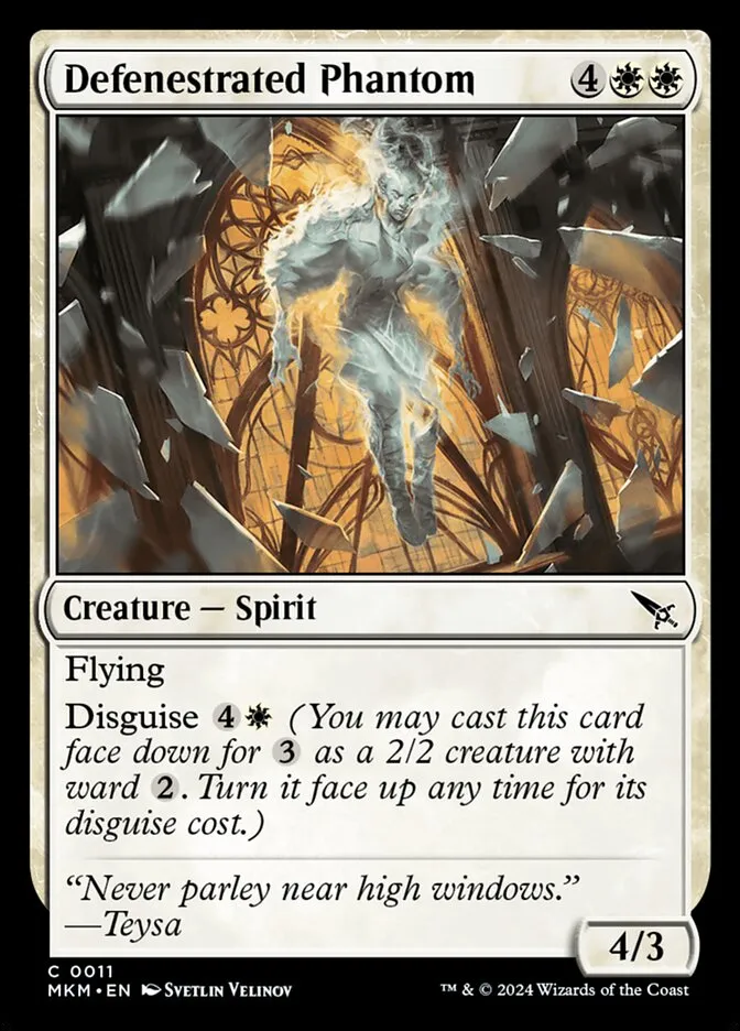 2024 Murders at Karlov Manor Defenestrated Phantom [Foil] common #11 common card image
