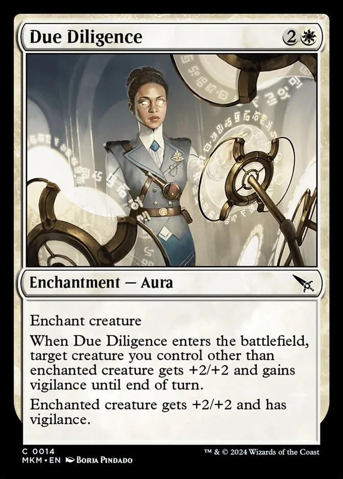2024 Murders at Karlov Manor Due Diligence [Foil] common #14 common card image