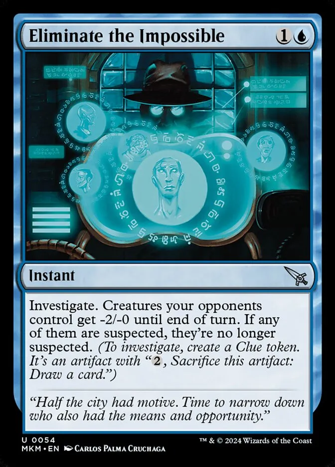 2024 Murders at Karlov Manor Eliminate the Impossible [Foil] uncommon #54 uncommon card image