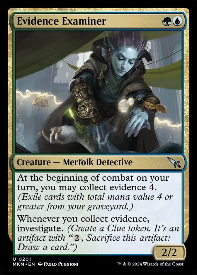 2024 Murders at Karlov Manor Evidence Examiner #201 uncommon card image