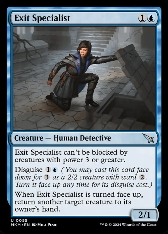 2024 Murders at Karlov Manor Exit Specialist [Foil] uncommon #55 uncommon card image