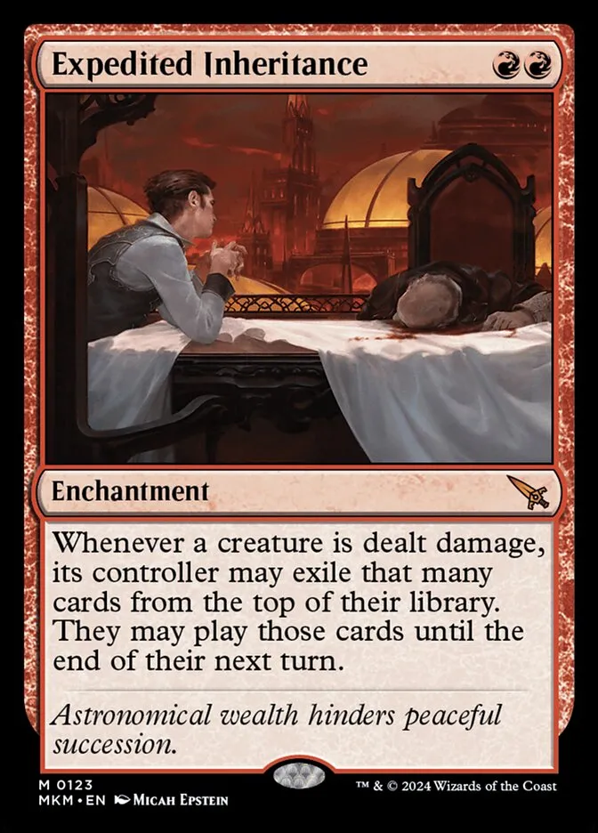 2024 Murders at Karlov Manor Expedited Inheritance #123 mythic card image