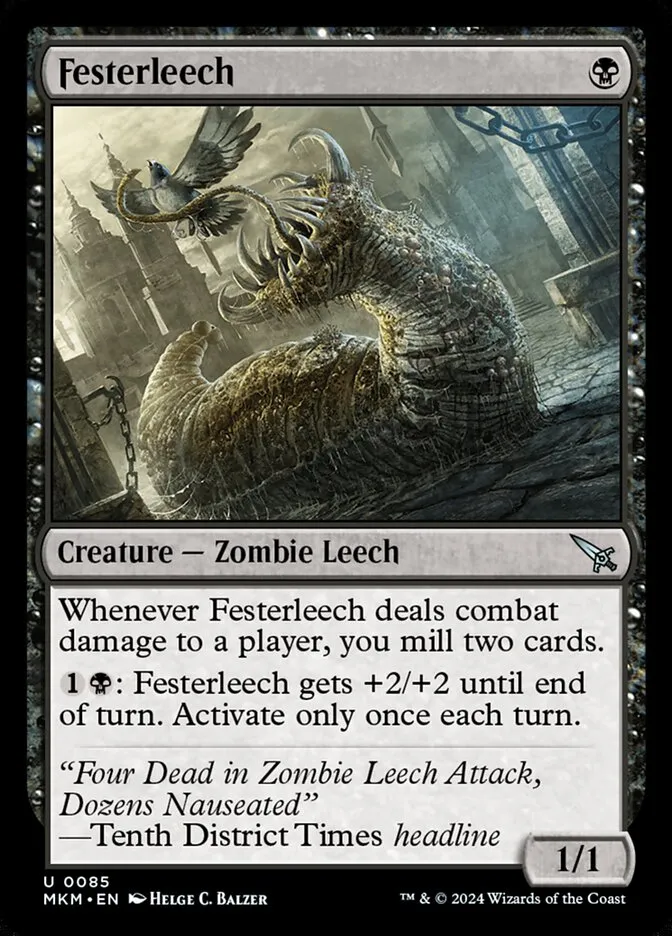 2024 Murders at Karlov Manor Festerleech #85 uncommon card image
