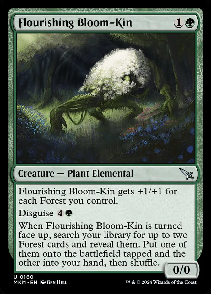 2024 Murders at Karlov Manor Flourishing Bloom-Kin #160 uncommon card image
