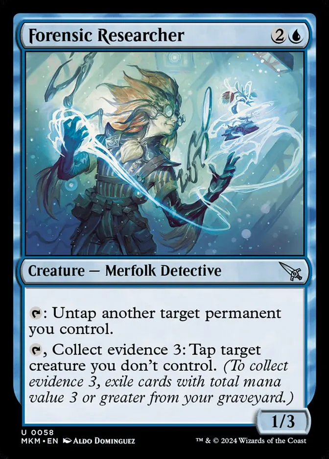 2024 Murders at Karlov Manor Forensic Researcher [Foil] uncommon #58 uncommon card image