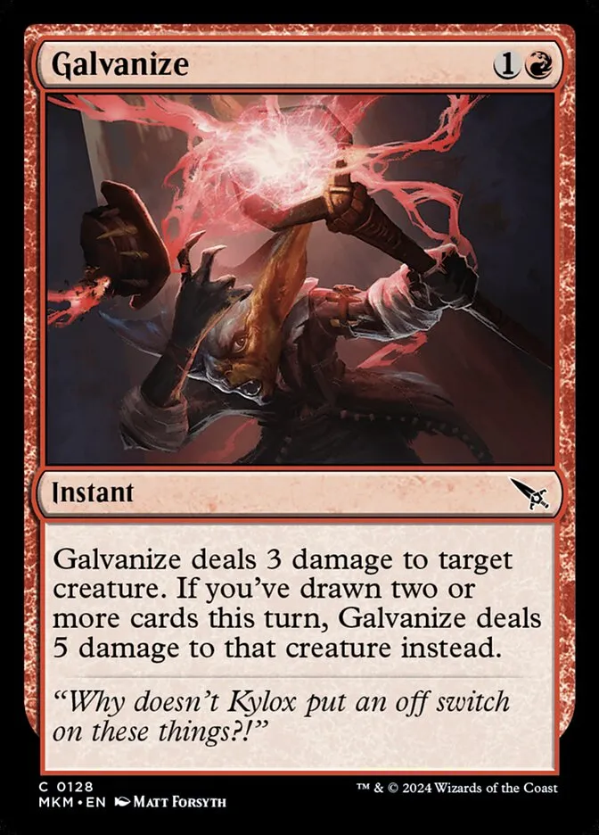 2024 Murders at Karlov Manor Galvanize #128 common card image