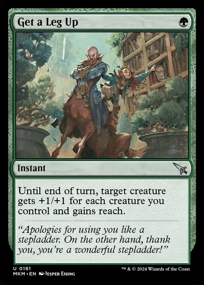 2024 Murders at Karlov Manor Get a Leg Up #161 uncommon card image