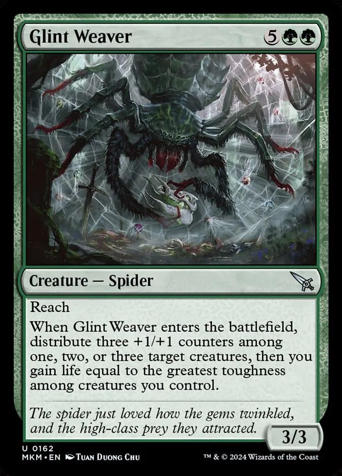 2024 Murders at Karlov Manor Glint Weaver #162 uncommon card image
