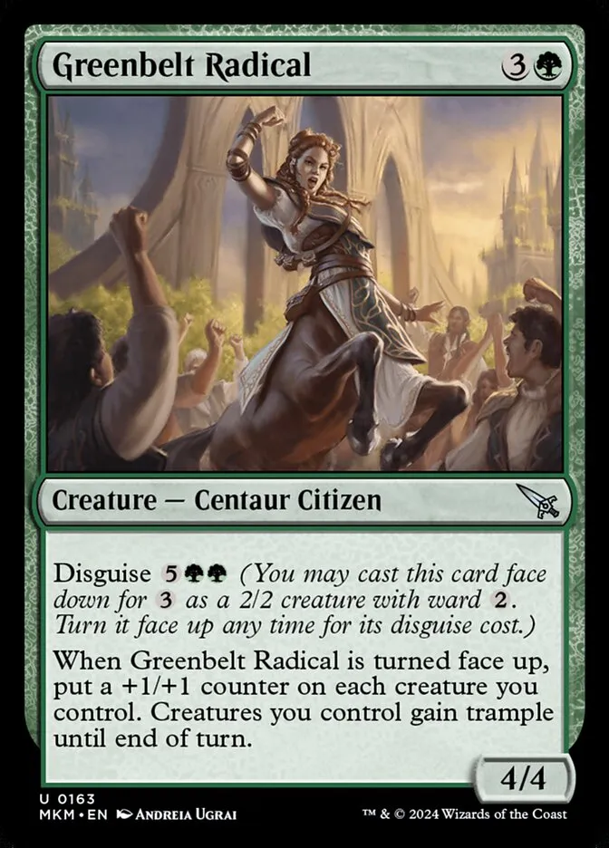 2024 Murders at Karlov Manor Greenbelt Radical #163 uncommon card image