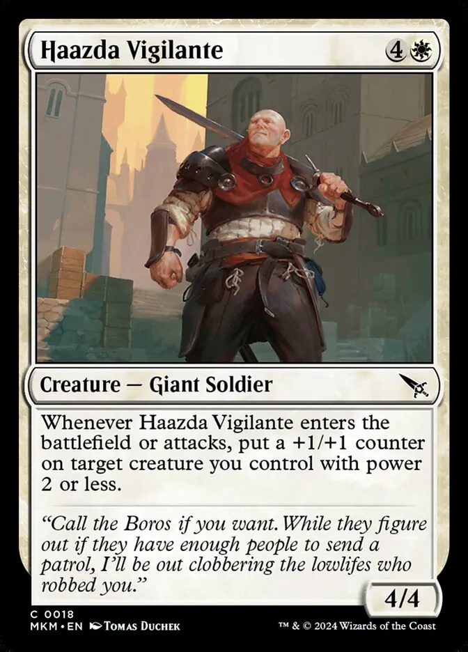 2024 Murders at Karlov Manor Haazda Vigilante [Foil] common #18 common card image