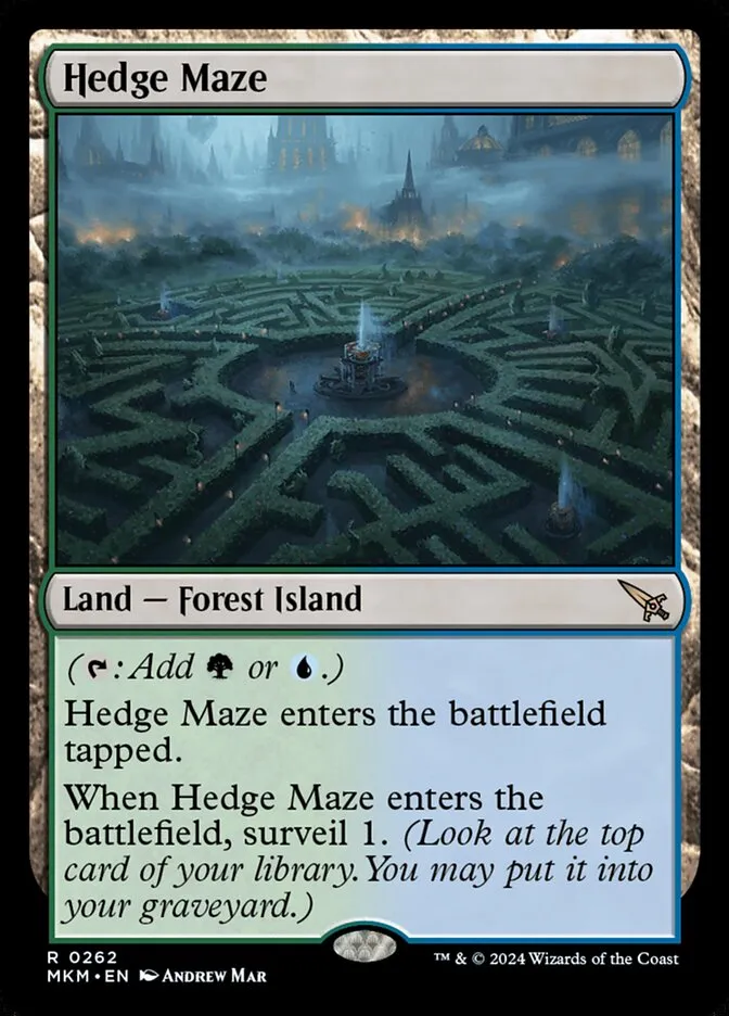 2024 Murders at Karlov Manor Hedge Maze #262 rare card image