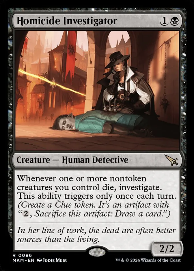 2024 Murders at Karlov Manor Homicide Investigator rare #86 rare card image