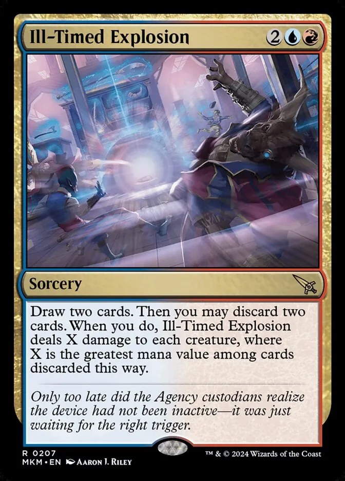 2024 Murders at Karlov Manor Ill-Timed Explosion #207 rare card image