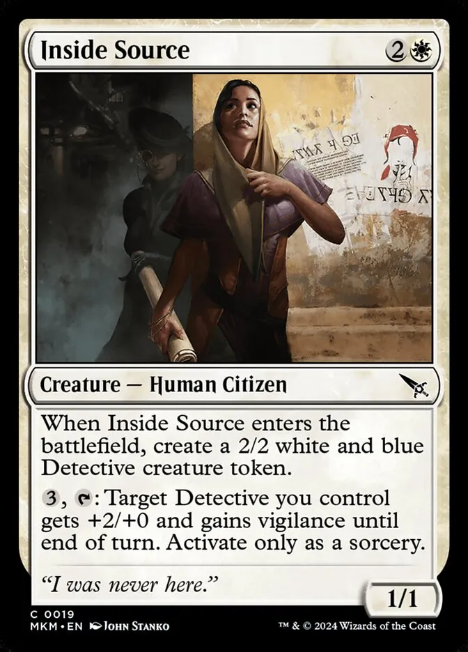 2024 Murders at Karlov Manor Inside Source [Foil] common #19 common card image