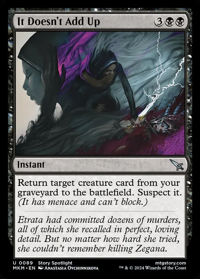 2024 Murders at Karlov Manor It Doesn't Add Up #89 uncommon card image