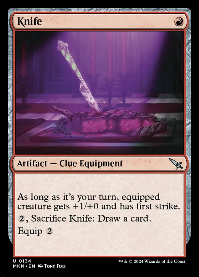 2024 Murders at Karlov Manor Knife #134 uncommon card image