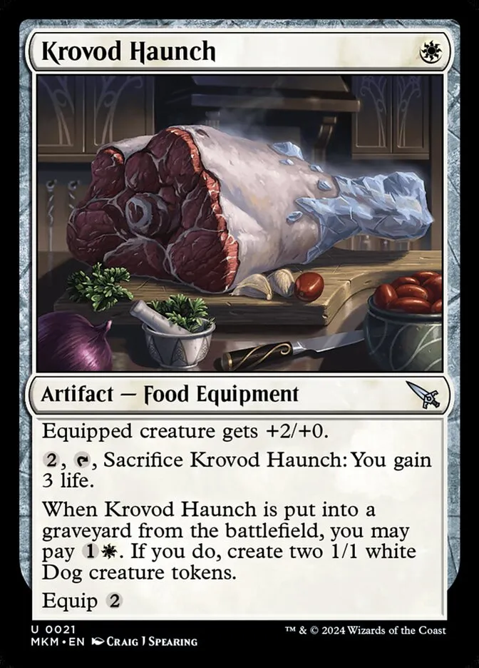 2024 Murders at Karlov Manor Krovod Haunch [Foil] uncommon #21 uncommon card image