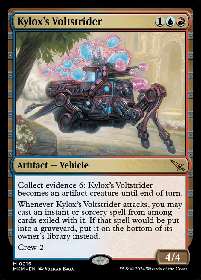2024 Murders at Karlov Manor Kylox's Voltstrider #215 mythic card image