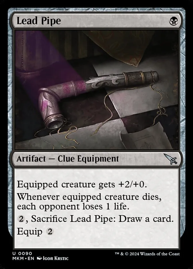 2024 Murders at Karlov Manor Lead Pipe #90 uncommon card image
