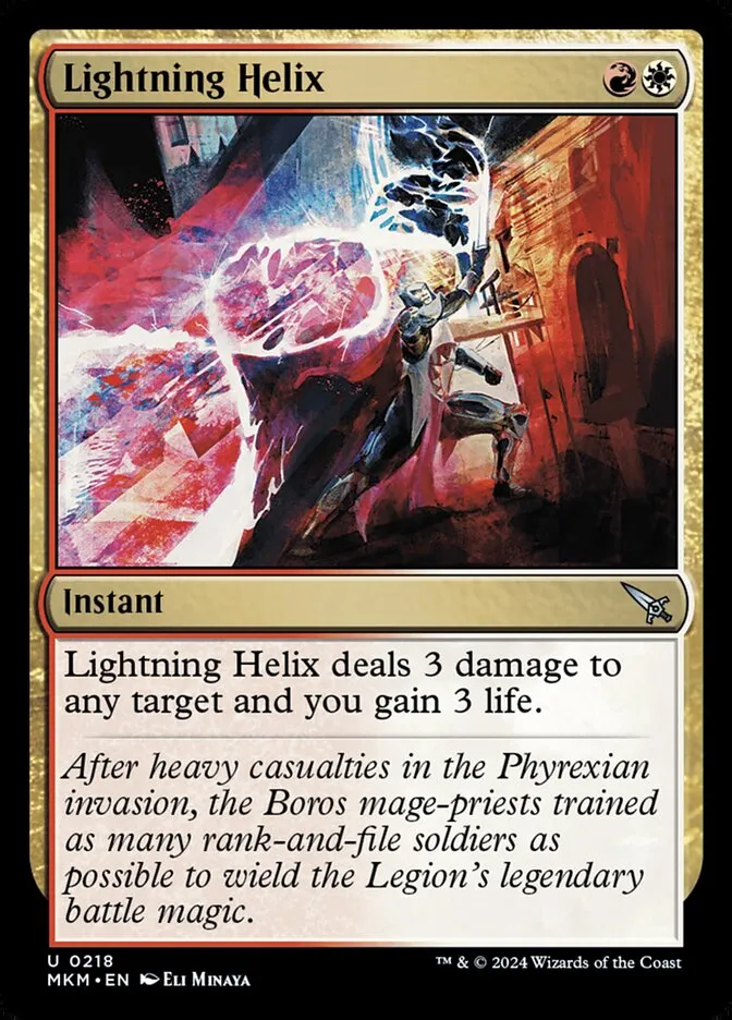2024 Murders at Karlov Manor Lightning Helix #218 uncommon card image
