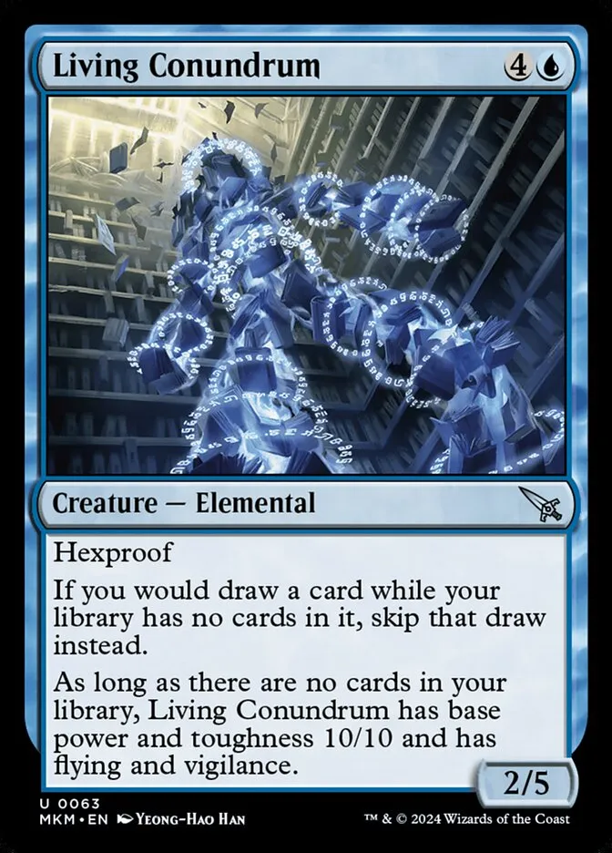2024 Murders at Karlov Manor Living Conundrum [Foil] uncommon #63 uncommon card image