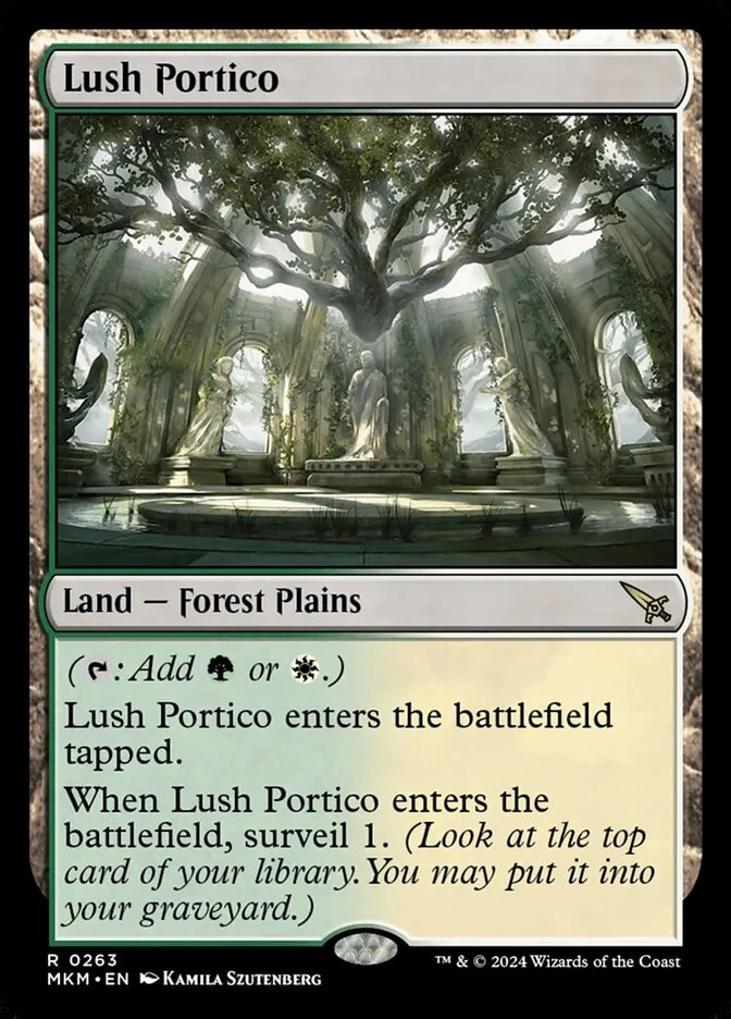 2024 Murders at Karlov Manor Lush Portico #263 rare card image