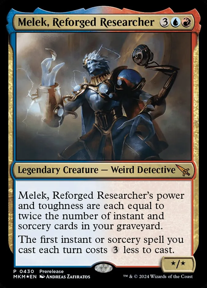 2024 Murders at Karlov Manor Melek, Reforged Researcher #430 mythic card image