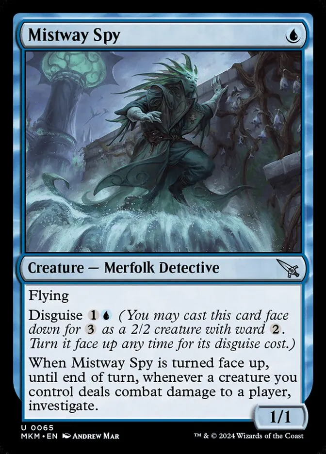 2024 Murders at Karlov Manor Mistway Spy [Foil] uncommon #65 uncommon card image