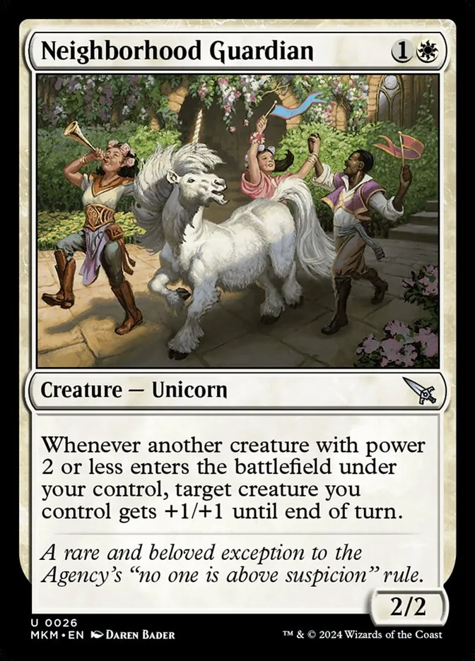 2024 Murders at Karlov Manor Neighborhood Guardian [Foil] uncommon #26 uncommon card image