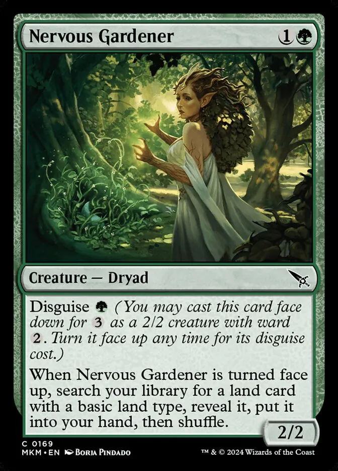 2024 Murders at Karlov Manor Nervous Gardener common #169 common card image