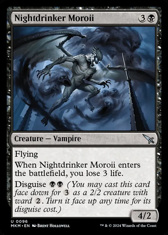 2024 Murders at Karlov Manor Nightdrinker Moroii #96 uncommon card image