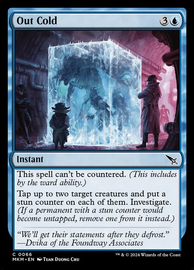 2024 Murders at Karlov Manor Out Cold [Foil] common #66 common card image