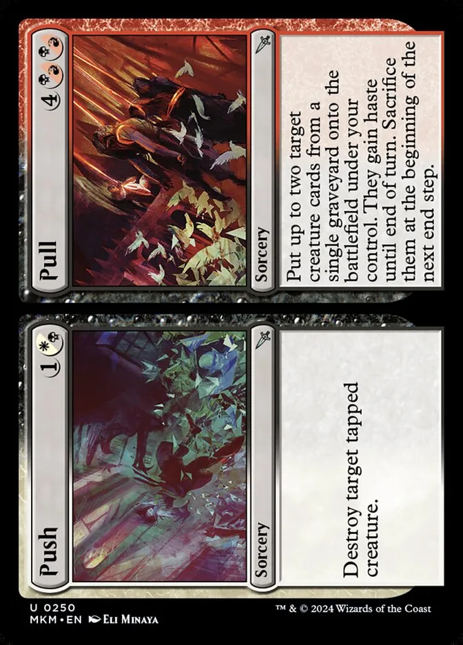 2024 Murders at Karlov Manor Push // Pull #250 uncommon card image
