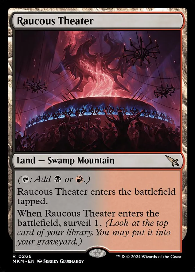 2024 Murders at Karlov Manor Raucous Theater #266 rare card image
