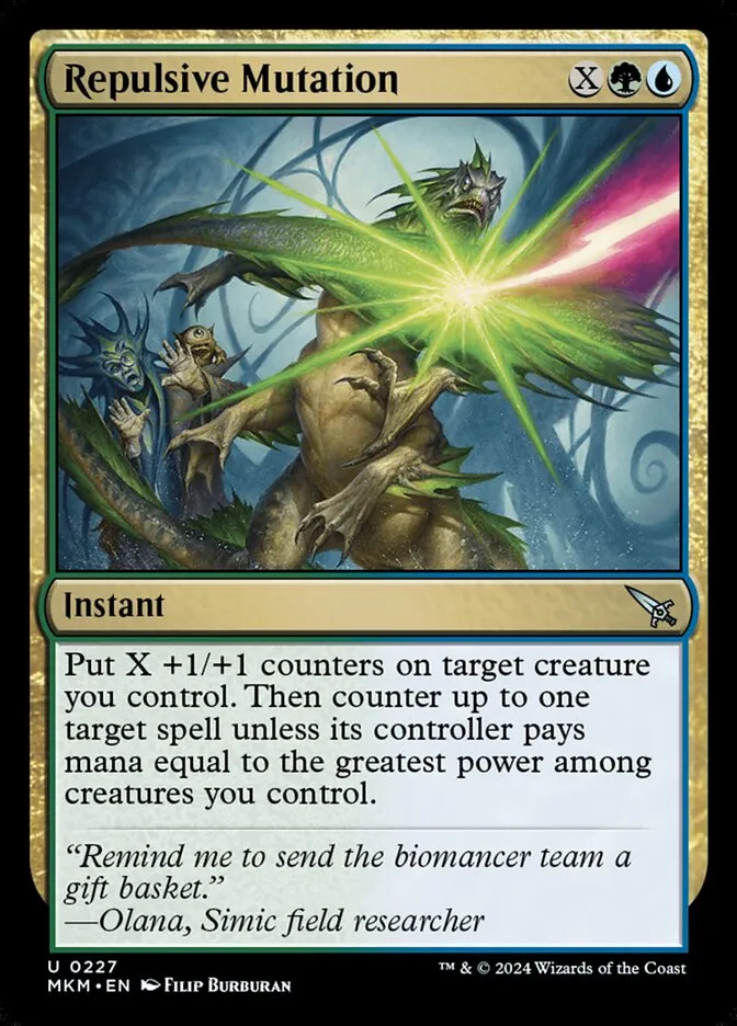 2024 Murders at Karlov Manor Repulsive Mutation #227 uncommon card image