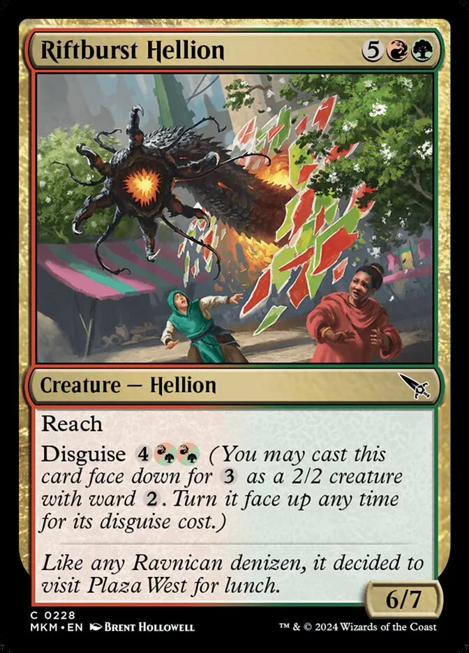 2024 Murders at Karlov Manor Riftburst Hellion #228 common card image