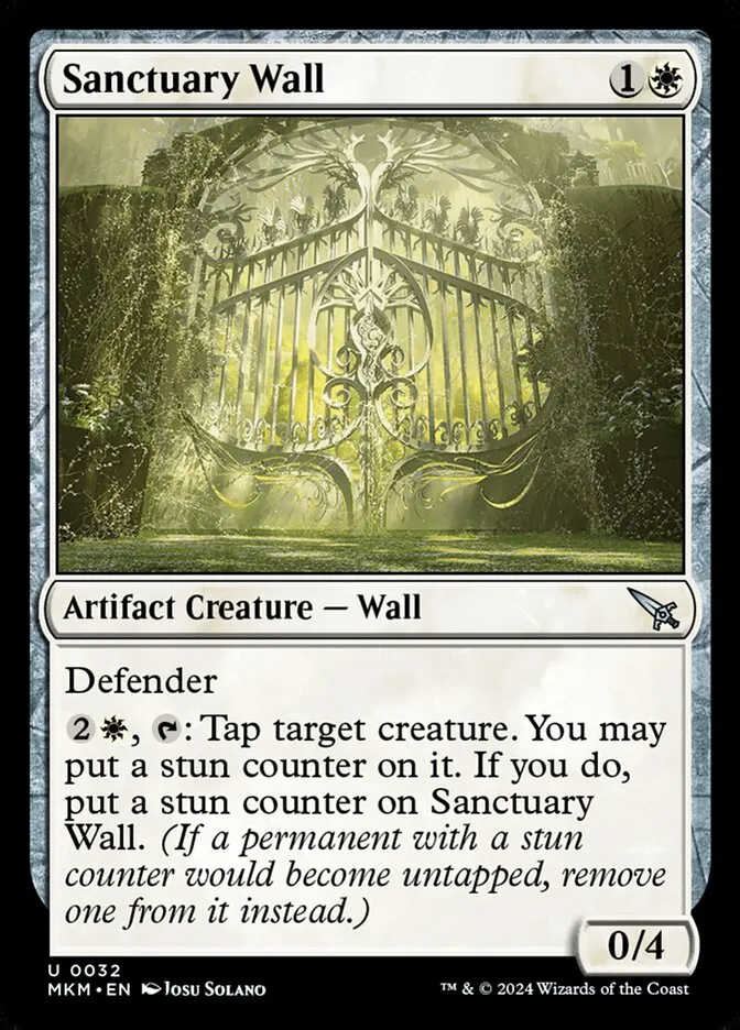 2024 Murders at Karlov Manor Sanctuary Wall [Foil] uncommon #32 uncommon card image