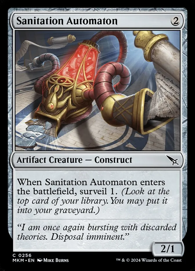2024 Murders at Karlov Manor Sanitation Automaton #256 common card image