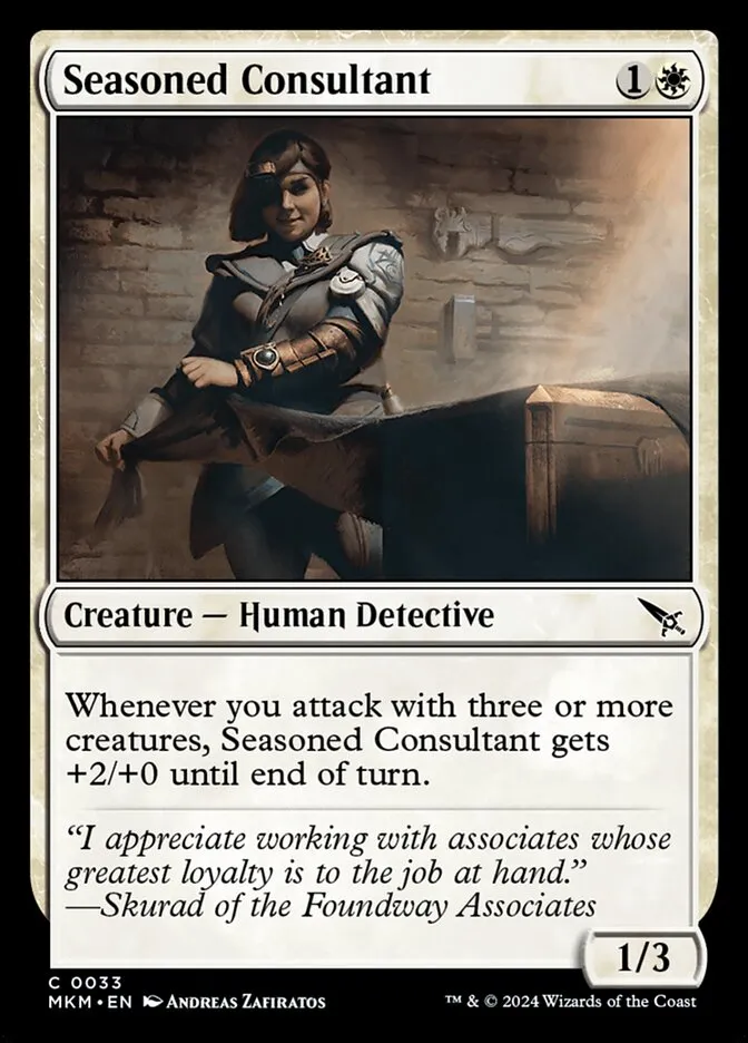 2024 Murders at Karlov Manor Seasoned Consultant [Foil] common #33 common card image