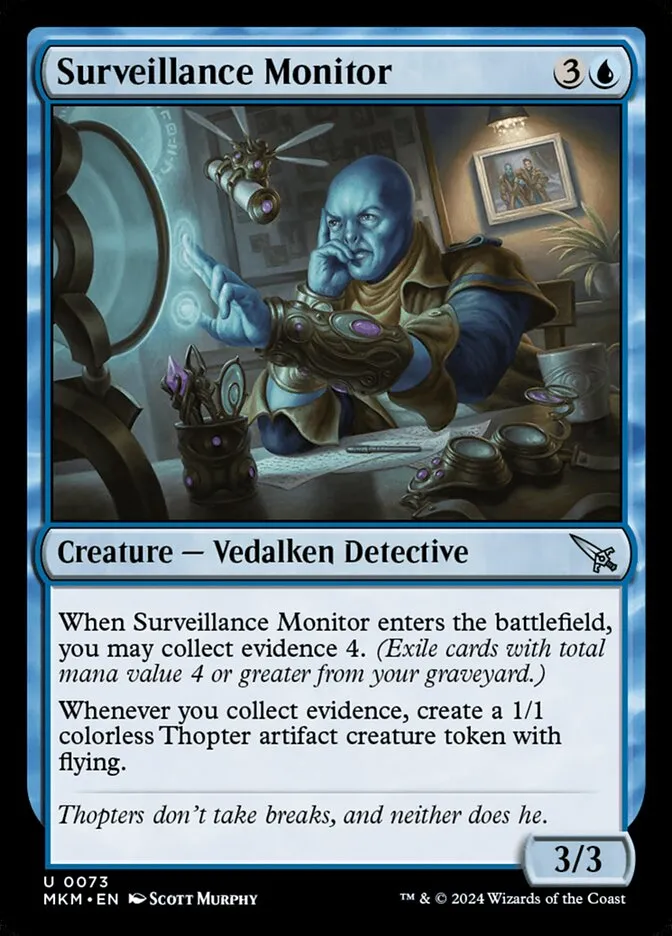 2024 Murders at Karlov Manor Surveillance Monitor [Foil] uncommon #73 uncommon card image