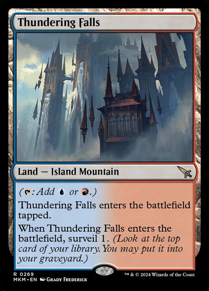 2024 Murders at Karlov Manor Thundering Falls [Foil] rare #269 rare card image