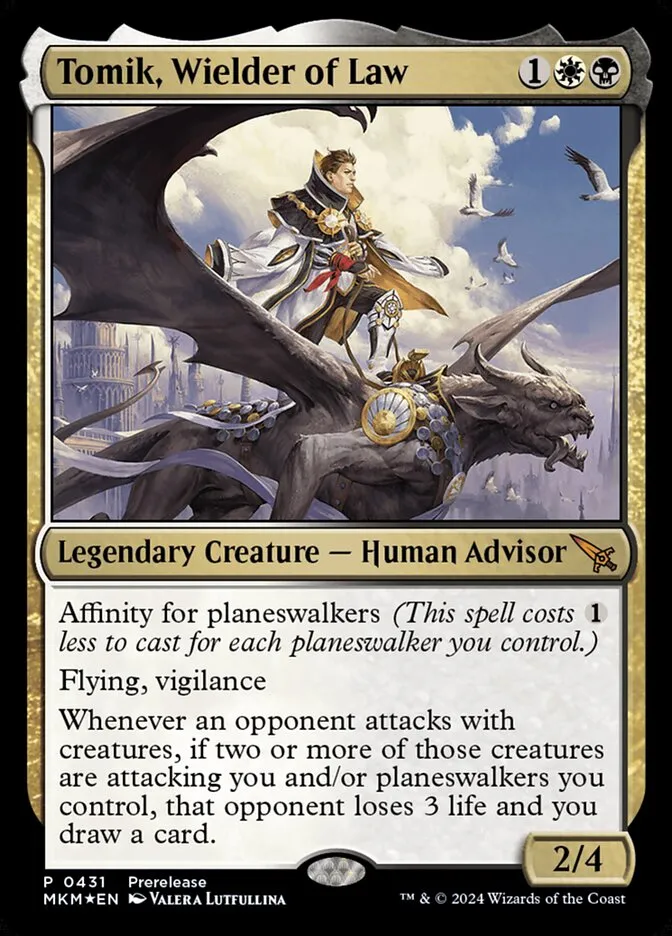 2024 Murders at Karlov Manor Tomik, Wielder of Law #431 mythic card image