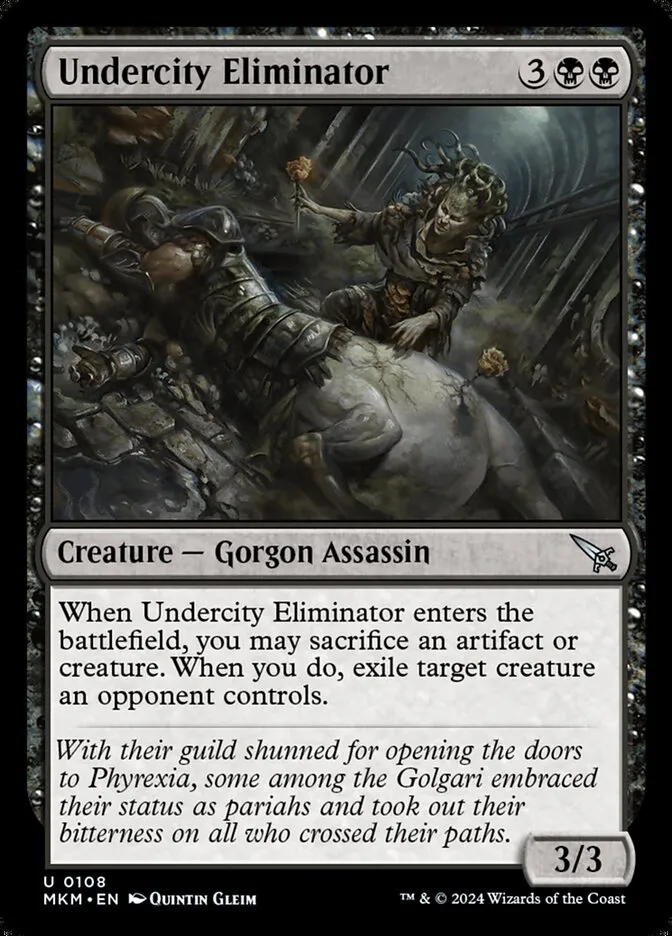 2024 Murders at Karlov Manor Undercity Eliminator #108 uncommon card image