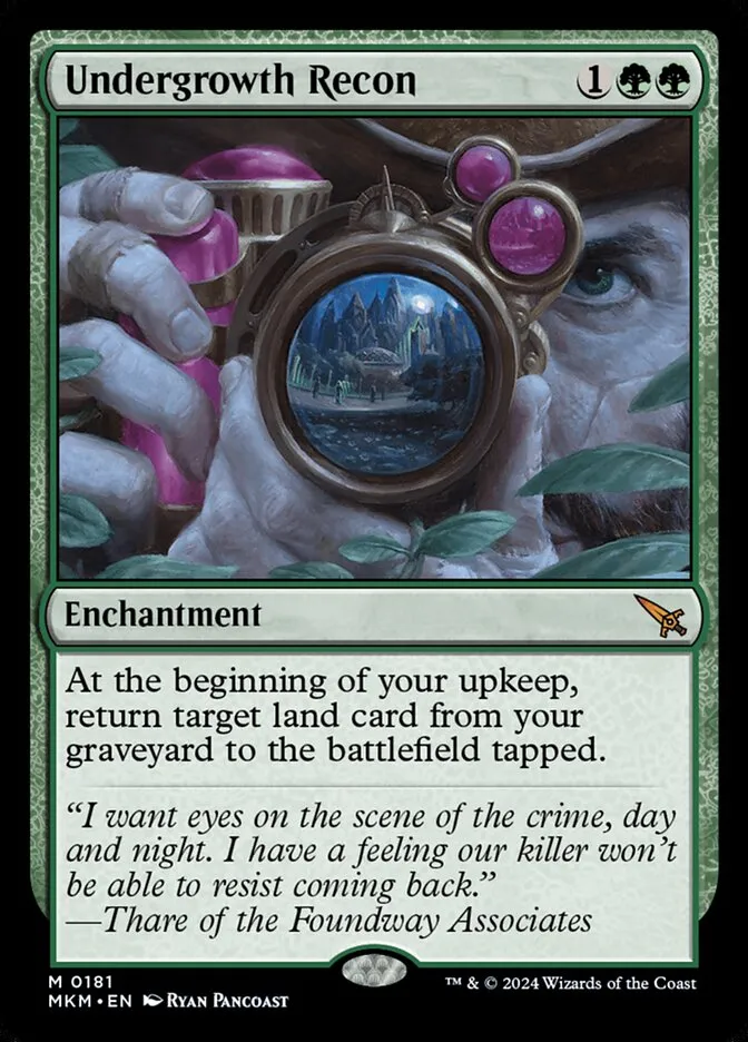 2024 Murders at Karlov Manor Undergrowth Recon #181 mythic card image