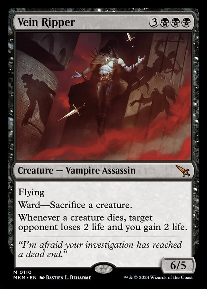 2024 Murders at Karlov Manor Vein Ripper #110 mythic card image