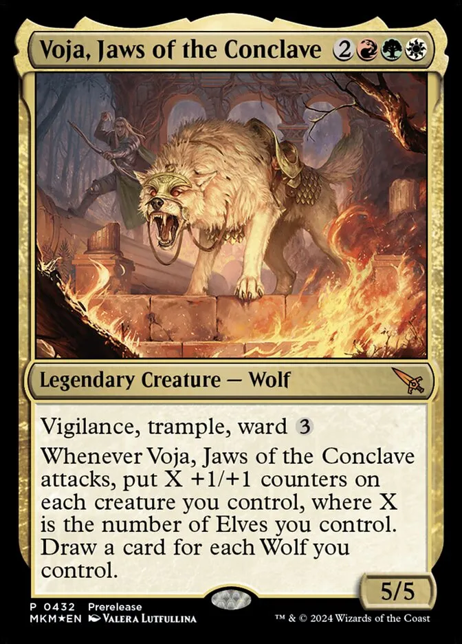 2024 Murders at Karlov Manor Voja, Jaws of the Conclave #432 mythic card image