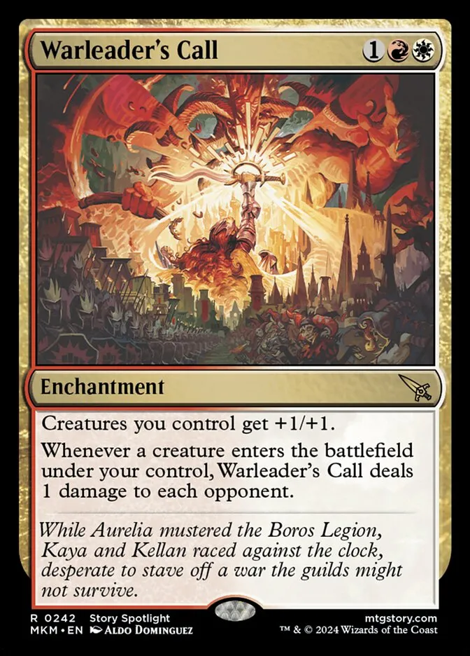 2024 Murders at Karlov Manor Warleader's Call #242 rare card image