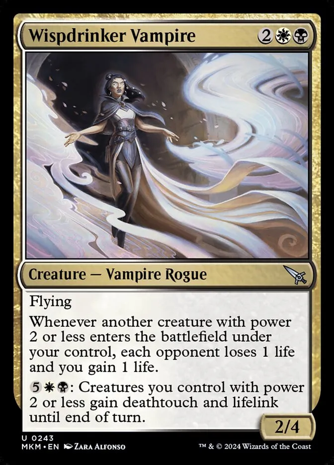 2024 Murders at Karlov Manor Wispdrinker Vampire #243 uncommon card image