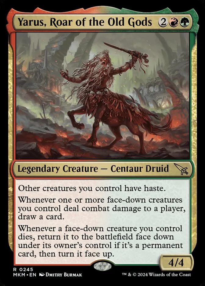 2024 Murders at Karlov Manor Yarus, Roar of the Old Gods #245 rare card image